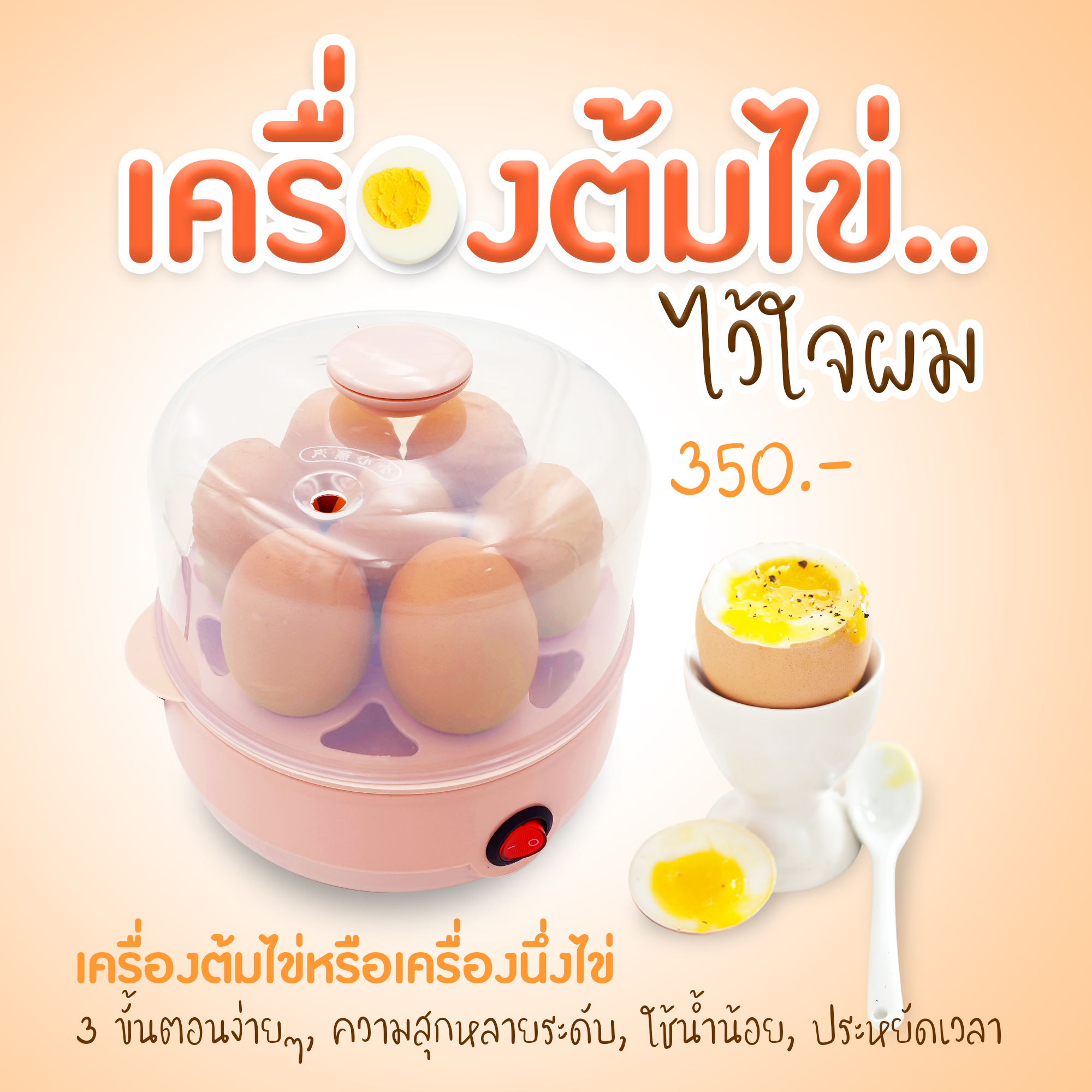 เครื่องต้มไข่, เครื่องนึ่งไข่, เครื่องต้มไข่ไฟฟ้า, เครื่องนึ่งไข่ออโต้